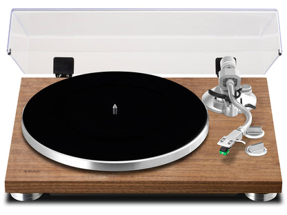 TN-400BTX Manual Belt-Drive Bluetooth Turntable in Walnut