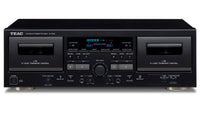 TEAC W-1200 Dual Cassette Deck - Black