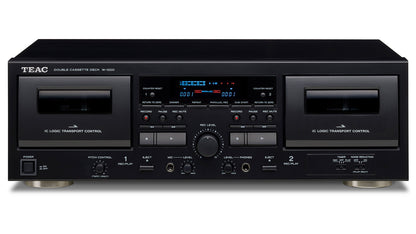 TEAC W-1200 Dual Cassette Deck - Black